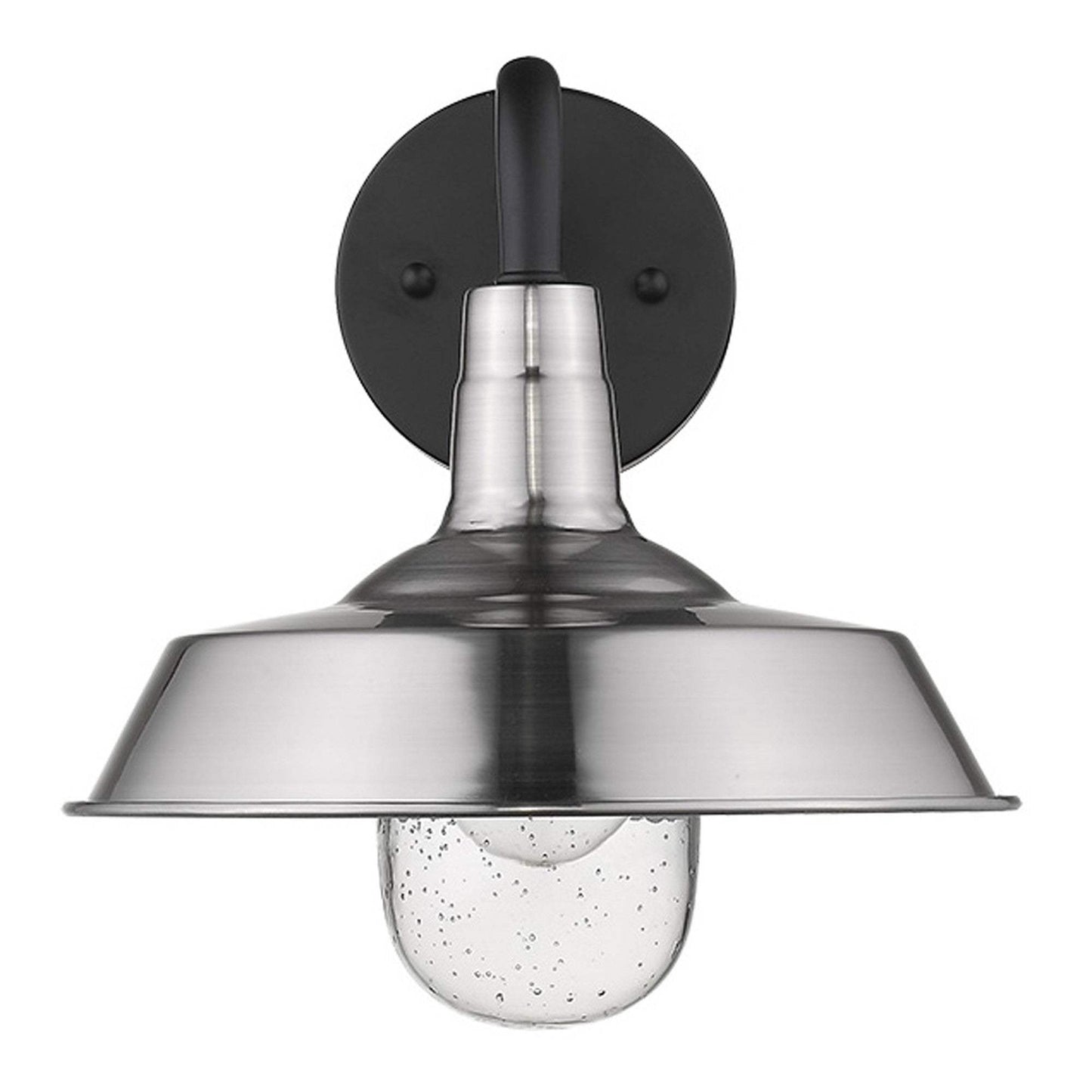 Silver Shallow Plate Shape Wall Light - Homeroots - Flyclothing LLC