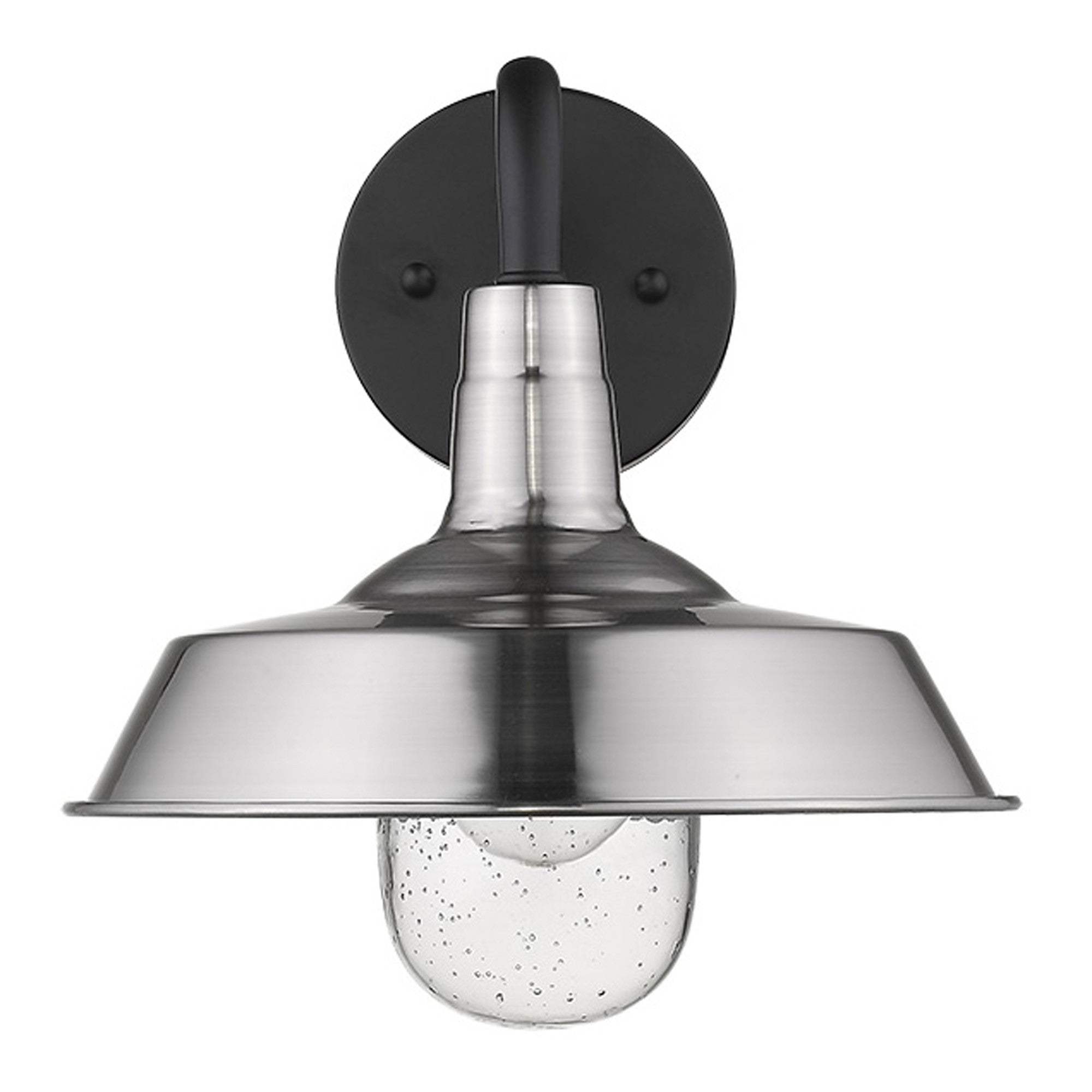 Silver Shallow Plate Shape Wall Light - Homeroots - Flyclothing LLC