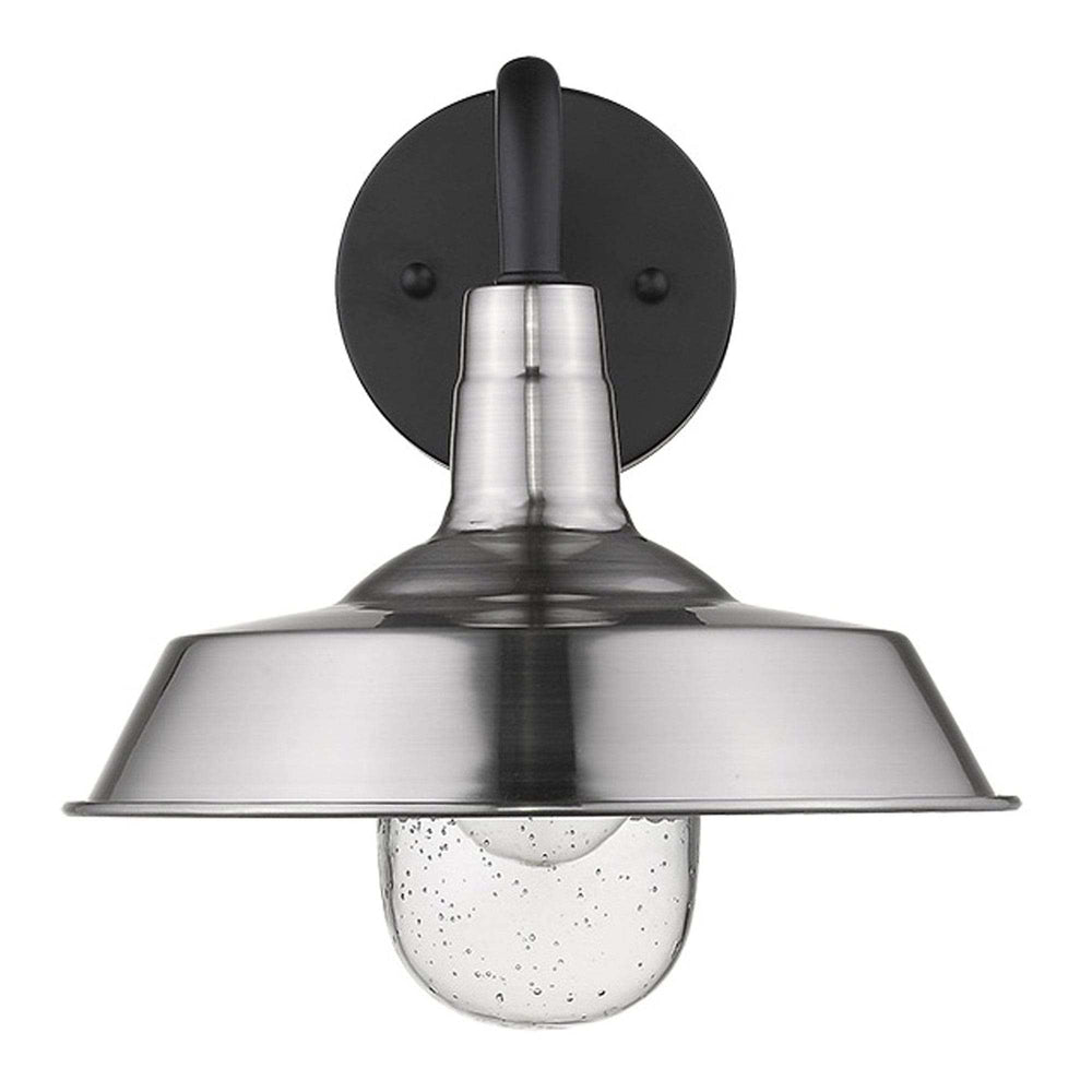 Silver Shallow Plate Shape Wall Light - Homeroots - Flyclothing LLC