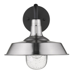 Silver Shallow Plate Shape Wall Light - Homeroots