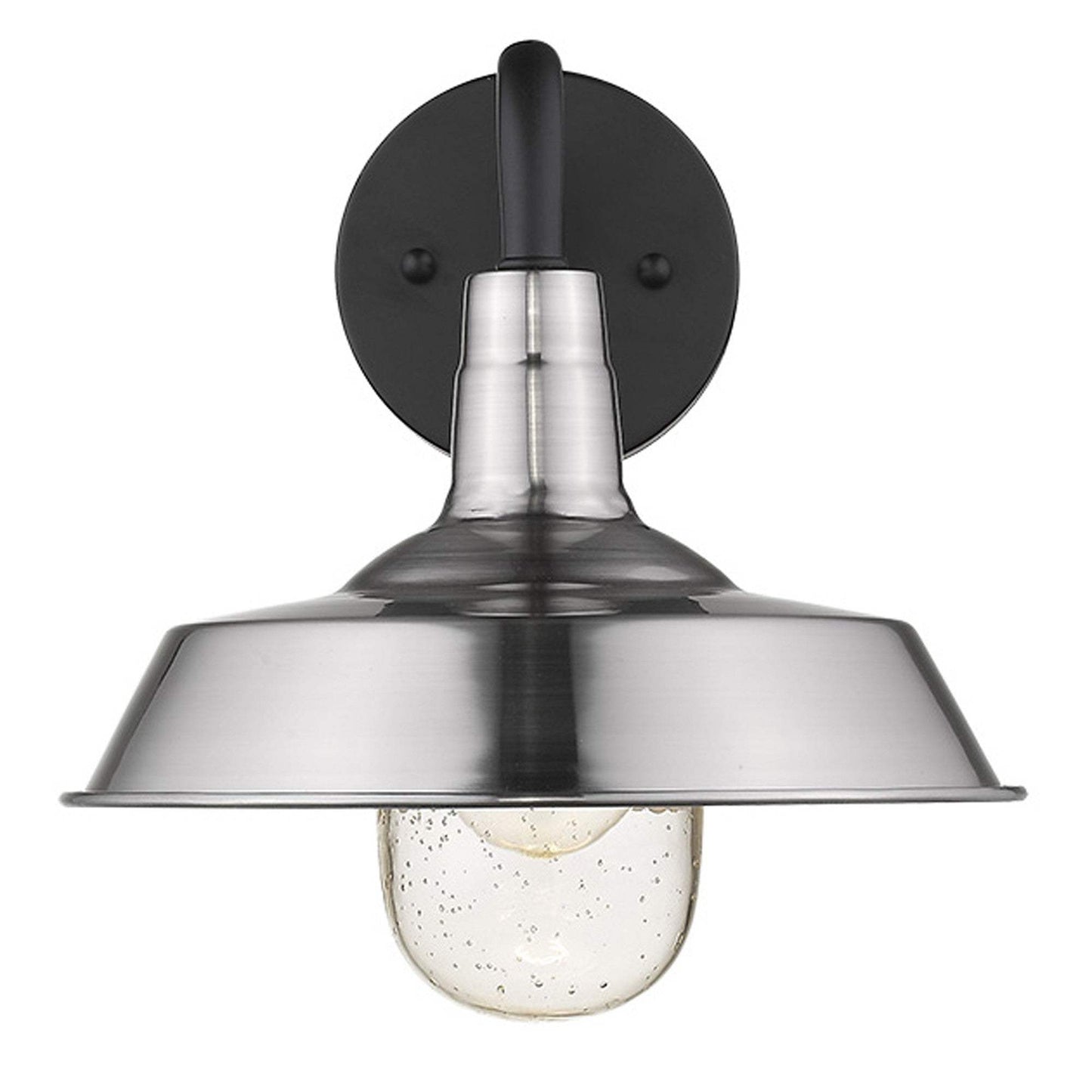 Silver Shallow Plate Shape Wall Light - Homeroots - Flyclothing LLC