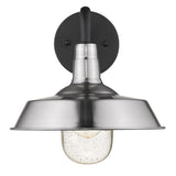 Silver Shallow Plate Shape Wall Light - Homeroots
