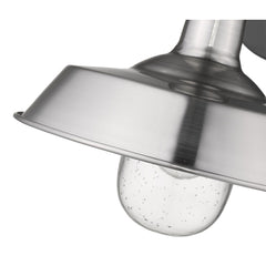 Silver Shallow Plate Shape Wall Light - Homeroots