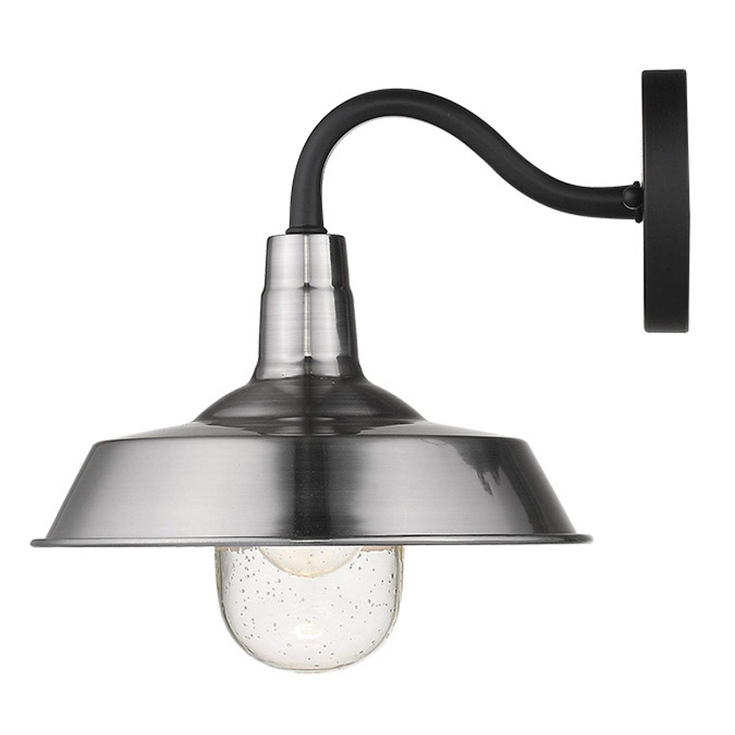 Silver Shallow Plate Shape Wall Light - Homeroots - Flyclothing LLC