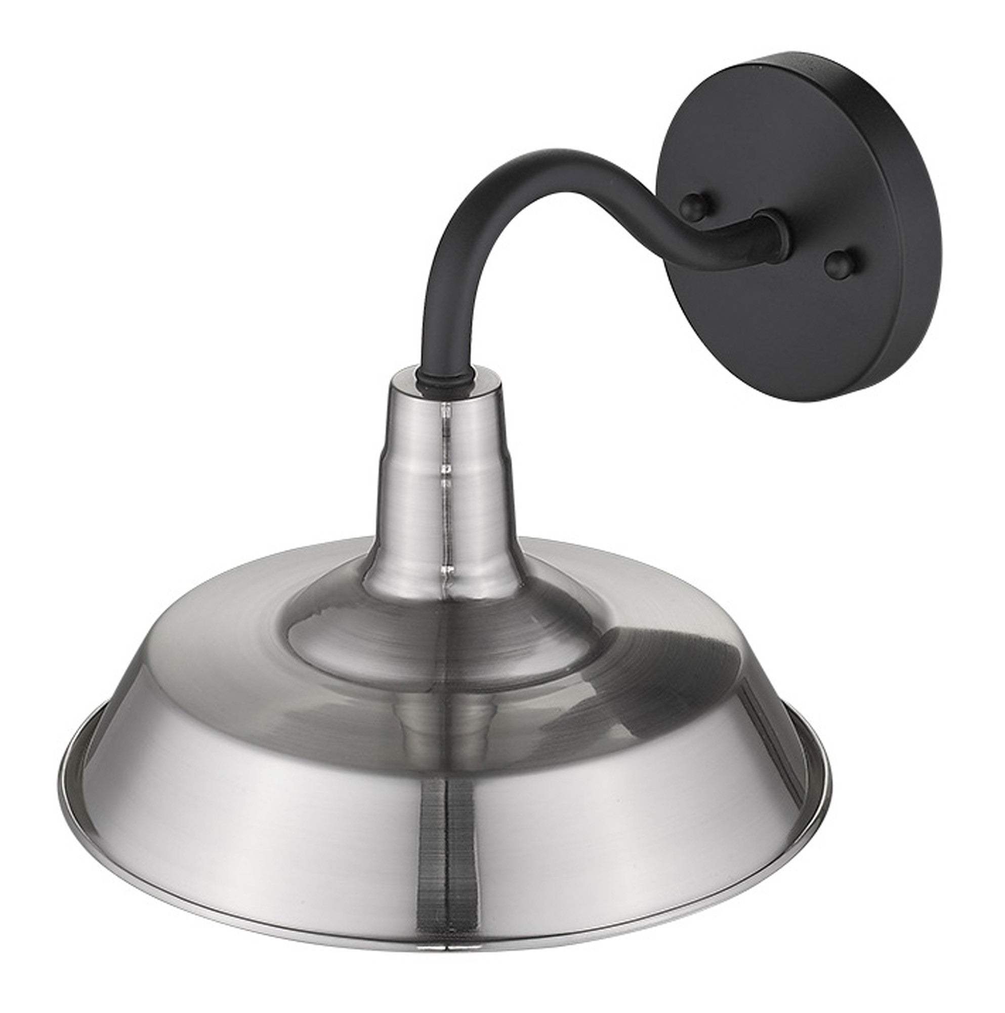 Silver Shallow Plate Shape Wall Light - Homeroots - Flyclothing LLC