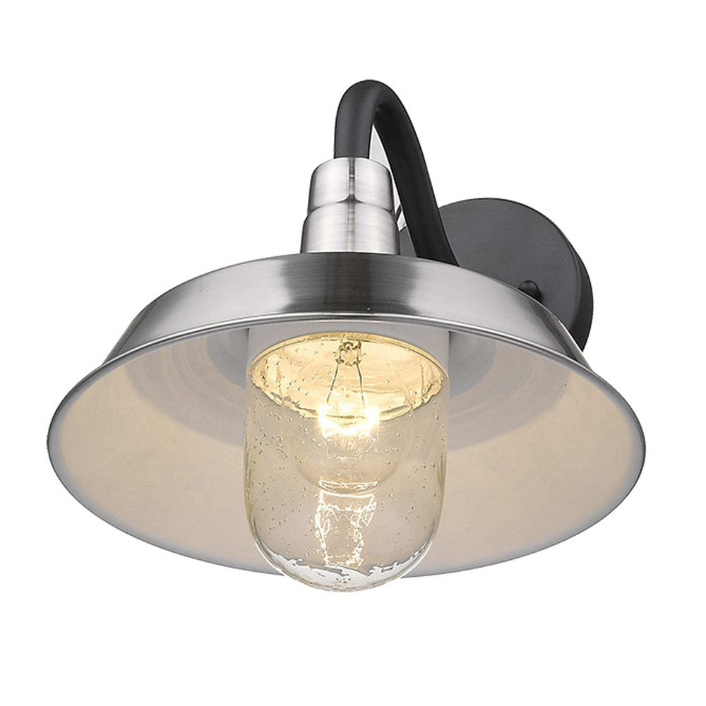 Silver Shallow Plate Shape Wall Light - Homeroots - Flyclothing LLC