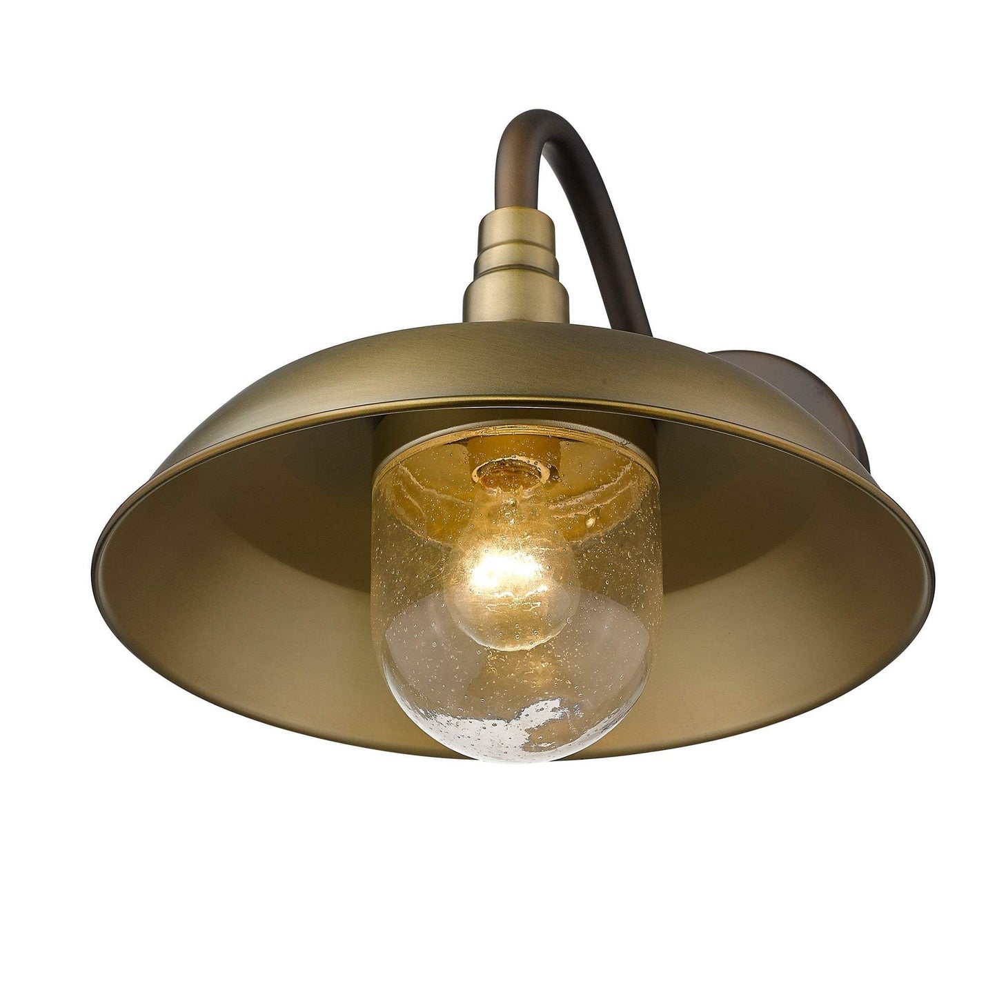 Burry 1-Light Antique Brass Wall Light - Homeroots - Flyclothing LLC