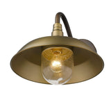 Burry 1-Light Antique Brass Wall Light - Homeroots - Flyclothing LLC
