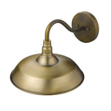 Burry 1-Light Antique Brass Wall Light - Homeroots - Flyclothing LLC