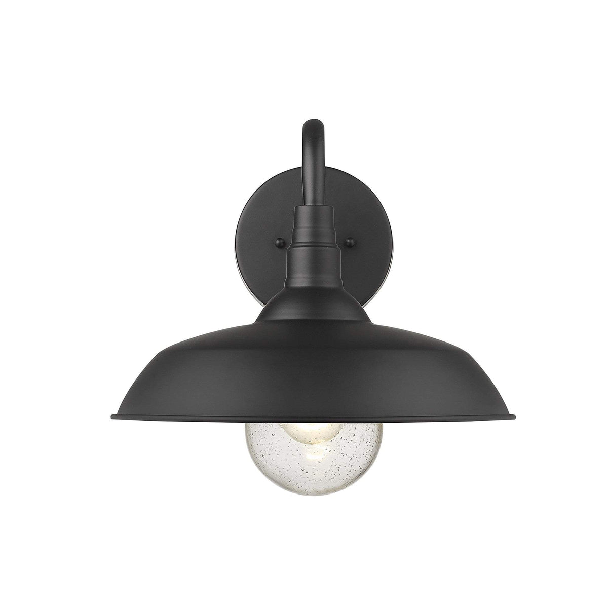 Burry 1-Light Matte Black Wall Light - Homeroots - Flyclothing LLC