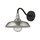 Burry 1-Light Satin Nickel Wall Light - Homeroots - Flyclothing LLC