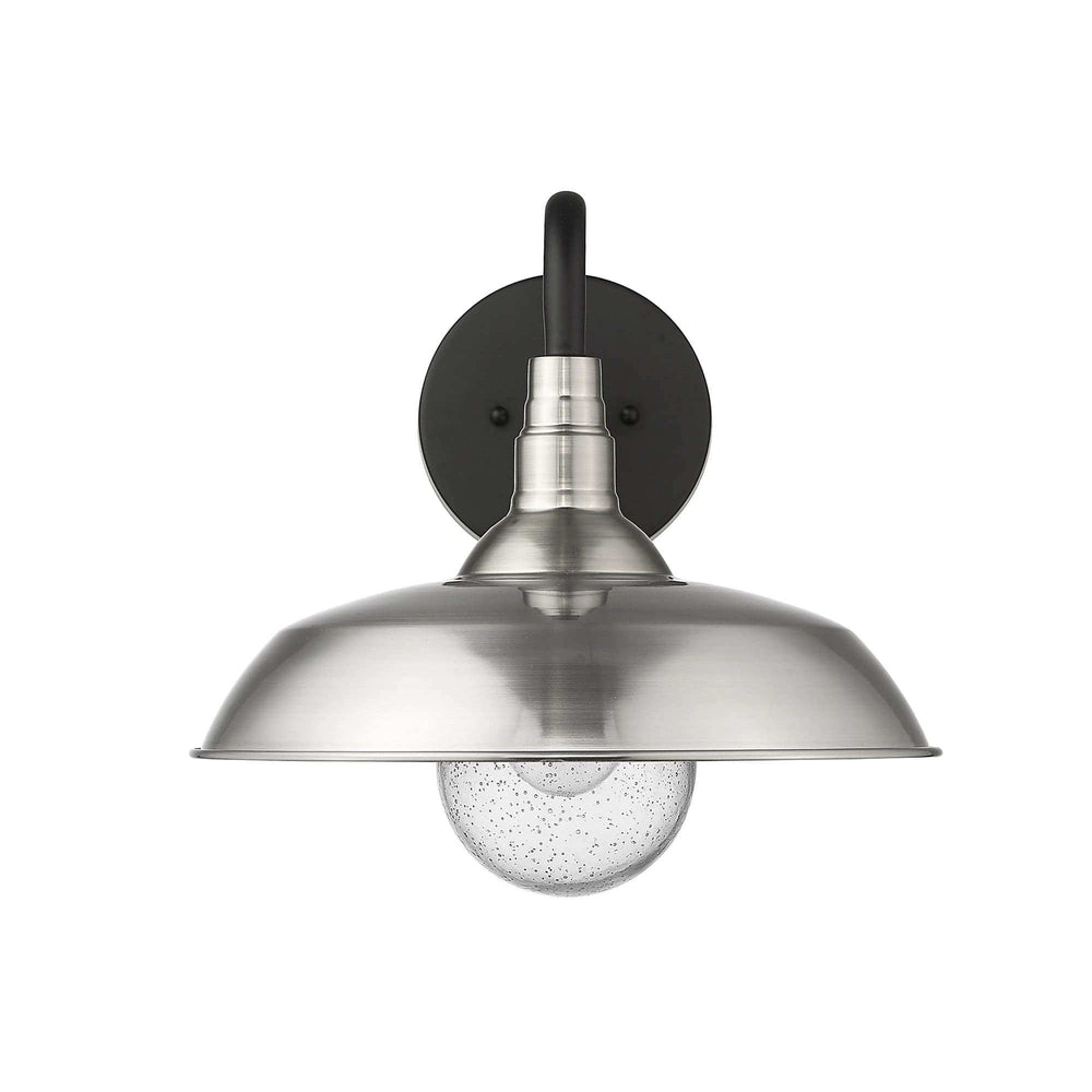 Burry 1-Light Satin Nickel Wall Light - Homeroots - Flyclothing LLC