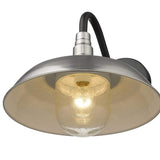 Burry 1-Light Satin Nickel Wall Light - Homeroots - Flyclothing LLC