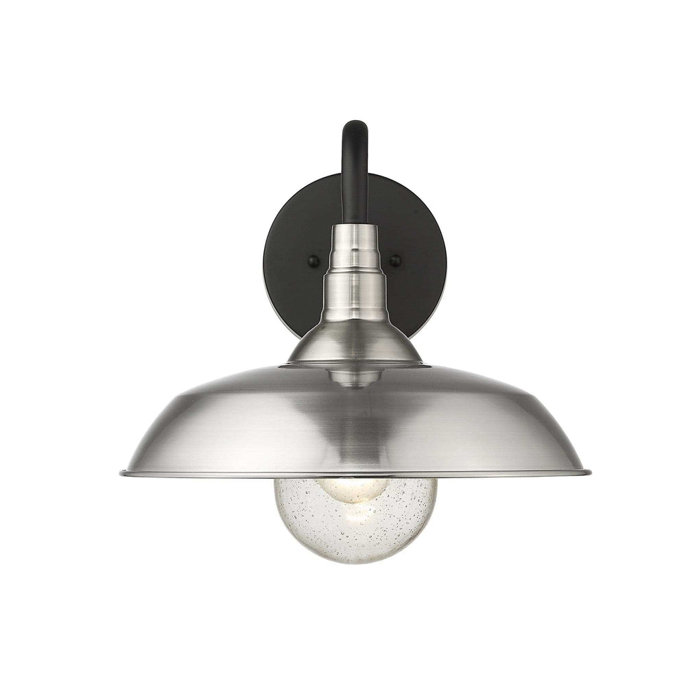 Burry 1-Light Satin Nickel Wall Light - Homeroots - Flyclothing LLC