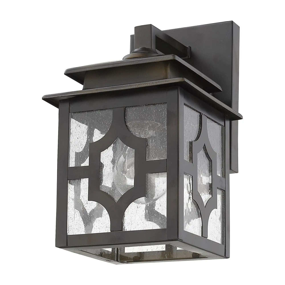 Antique Bronze Outdoor Lantern Wall Light - Homeroots - Flyclothing LLC