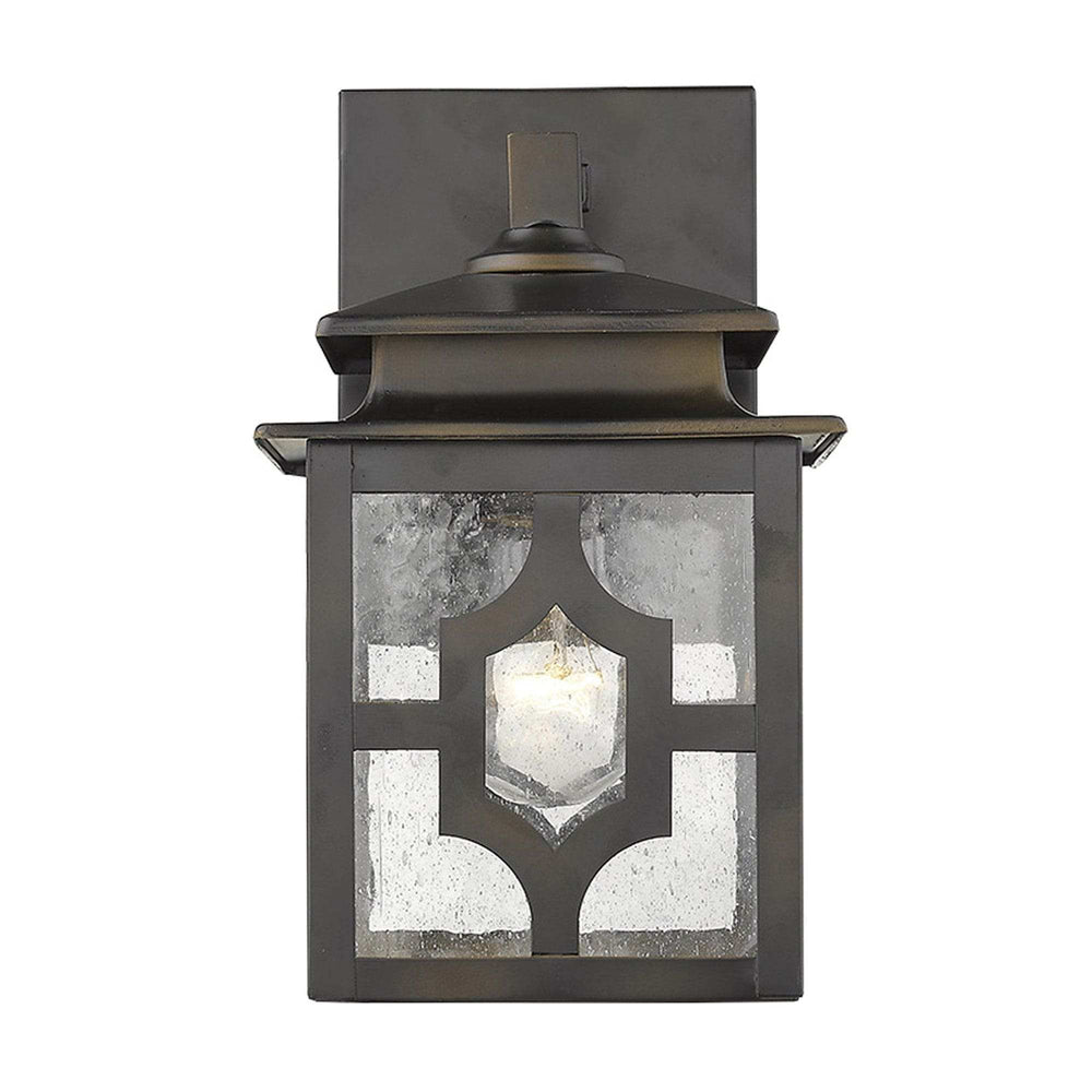 Antique Bronze Outdoor Lantern Wall Light - Homeroots - Flyclothing LLC