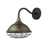 Afton 1-Light Oil-Rubbed Bronze Wall Light - Homeroots