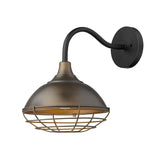 Afton 1-Light Oil-Rubbed Bronze Wall Light - Homeroots