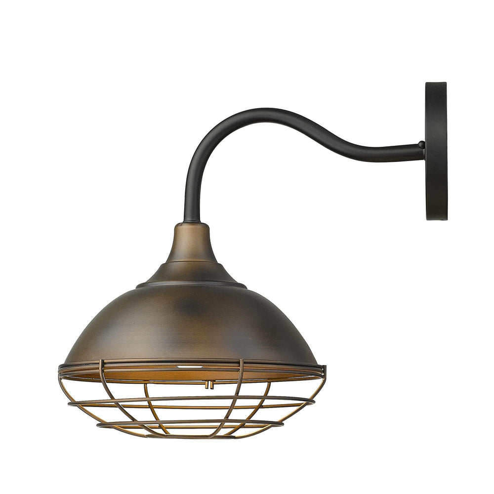 Afton 1-Light Oil-Rubbed Bronze Wall Light - Homeroots - Flyclothing LLC