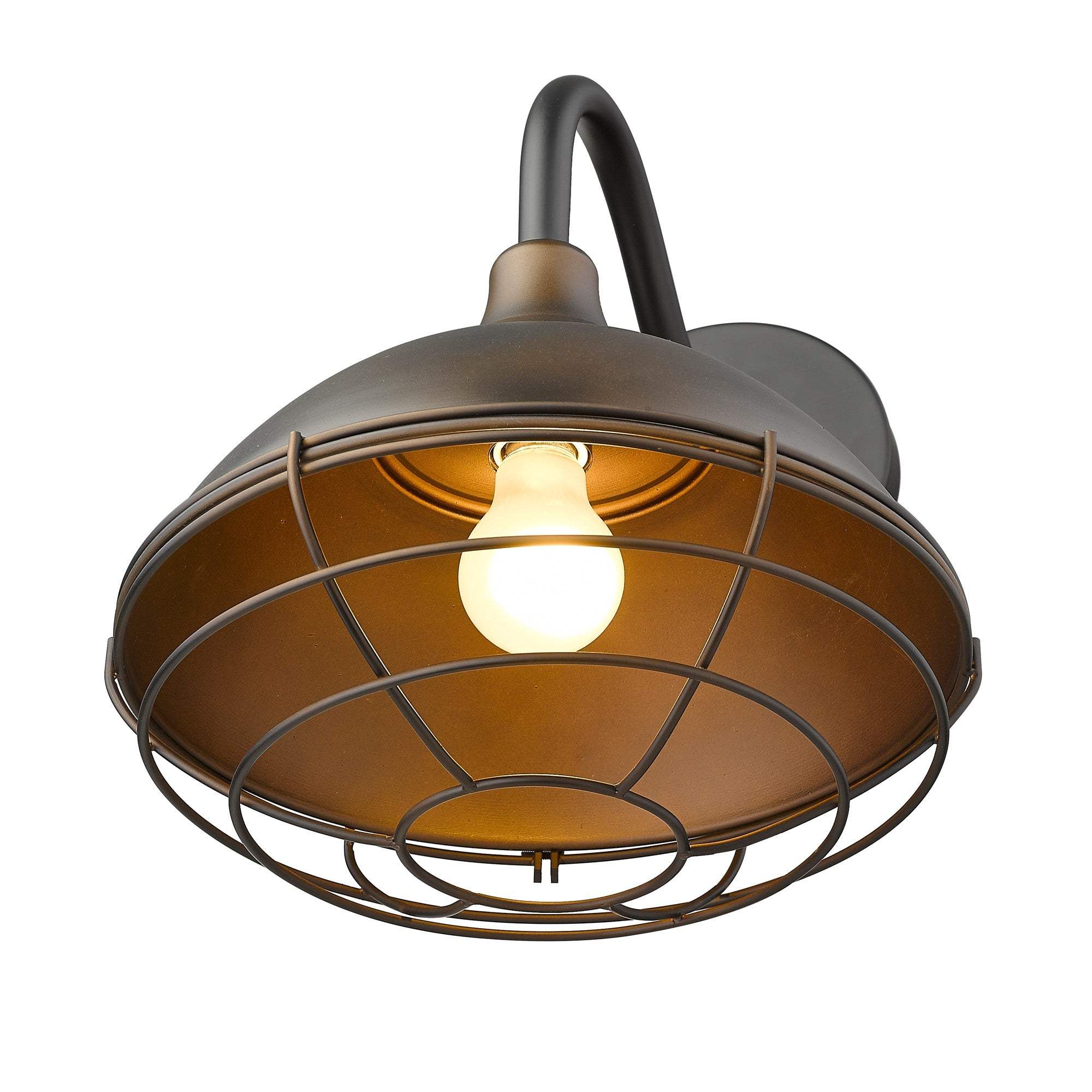 Afton 1-Light Oil-Rubbed Bronze Wall Light - Homeroots - Flyclothing LLC