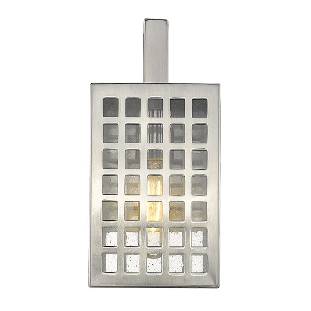 Letzel 1-Light Satin Nickel Wall Light - Homeroots - Flyclothing LLC