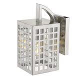 Letzel 1-Light Satin Nickel Wall Light - Homeroots - Flyclothing LLC