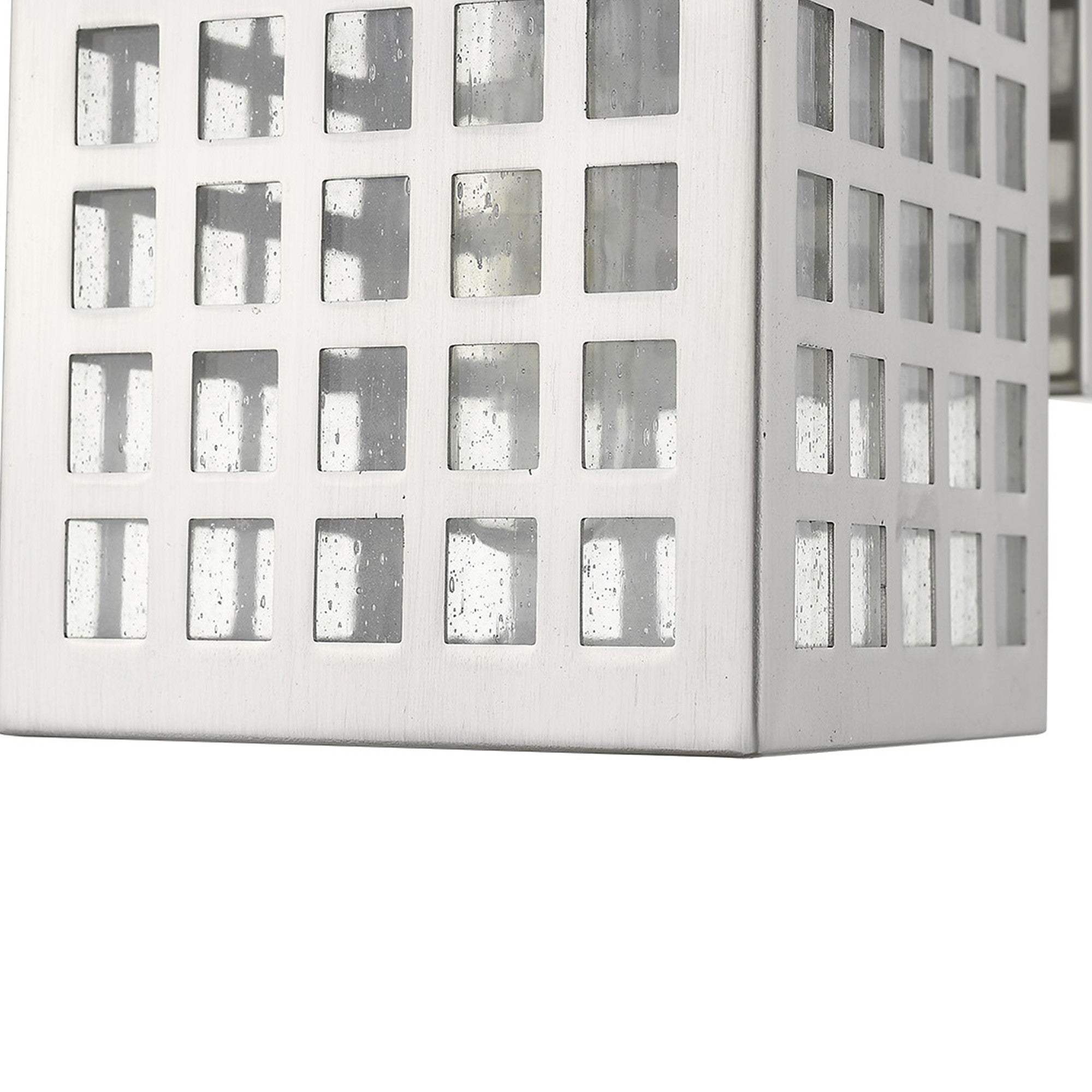 Letzel 1-Light Satin Nickel Wall Light - Homeroots - Flyclothing LLC