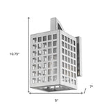 Letzel 1-Light Satin Nickel Wall Light - Homeroots - Flyclothing LLC