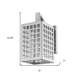 Letzel 1-Light Satin Nickel Wall Light - Homeroots - Flyclothing LLC