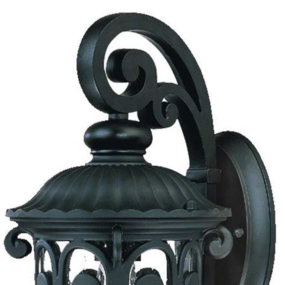 Matte Black Hanging Goblet Wall Light - Homeroots - Flyclothing LLC