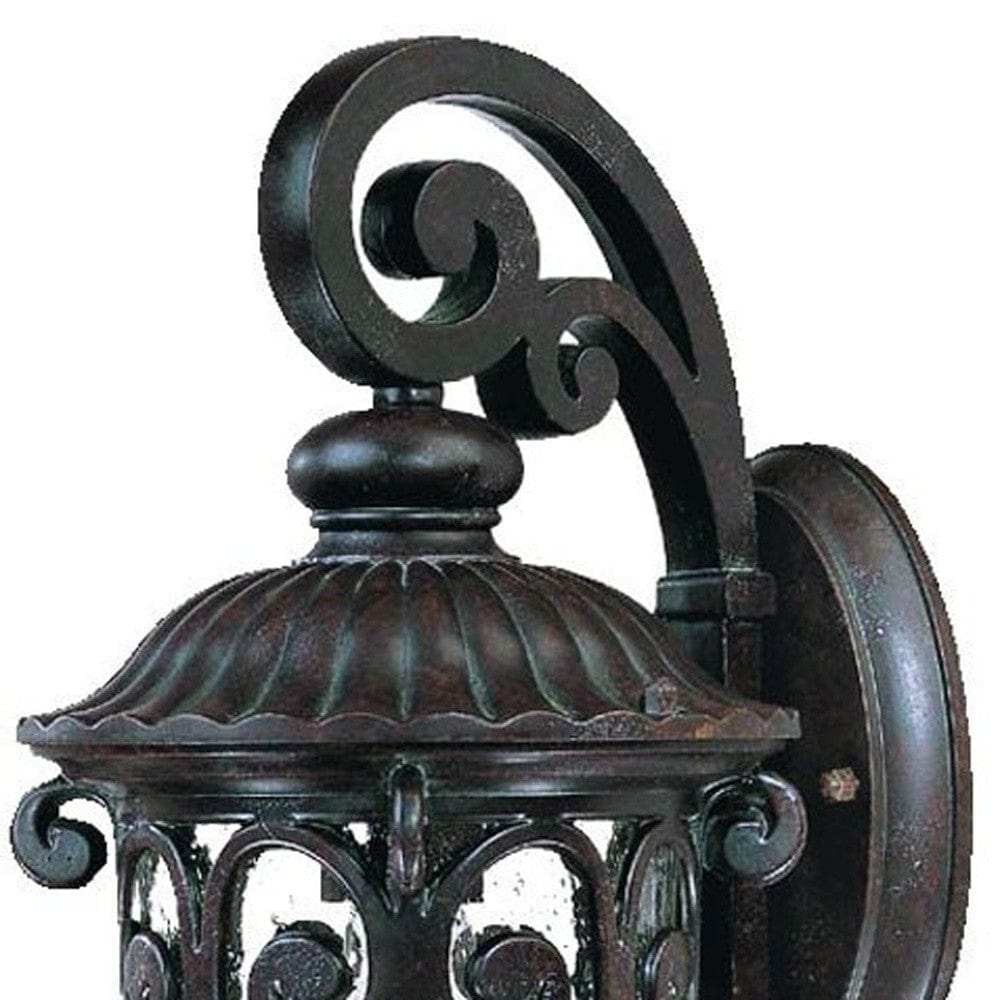 Dark Brown Hanging Goblet Wall Light - Homeroots - Flyclothing LLC