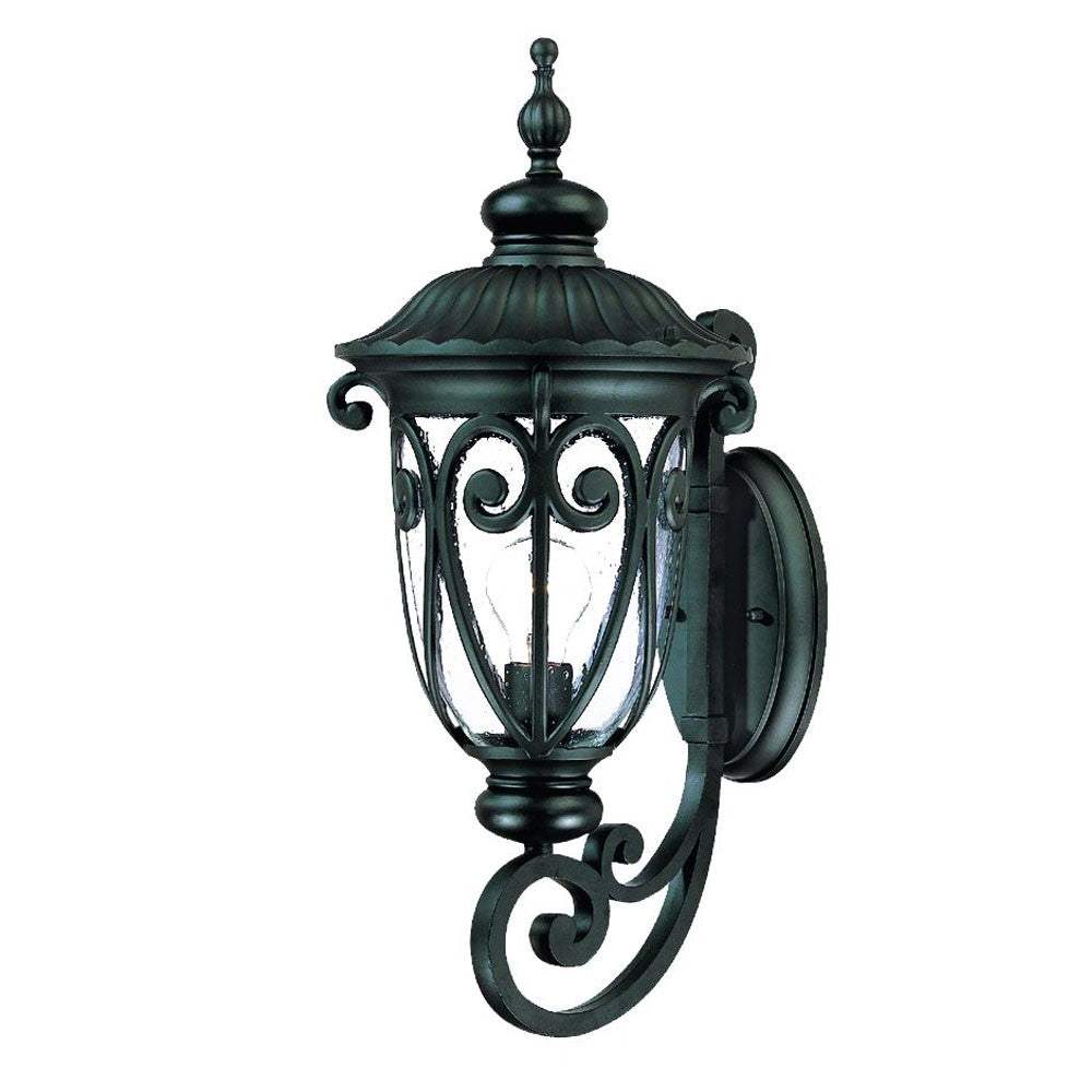 Naples 1-Light Matte Black Wall Light - Homeroots - Flyclothing LLC