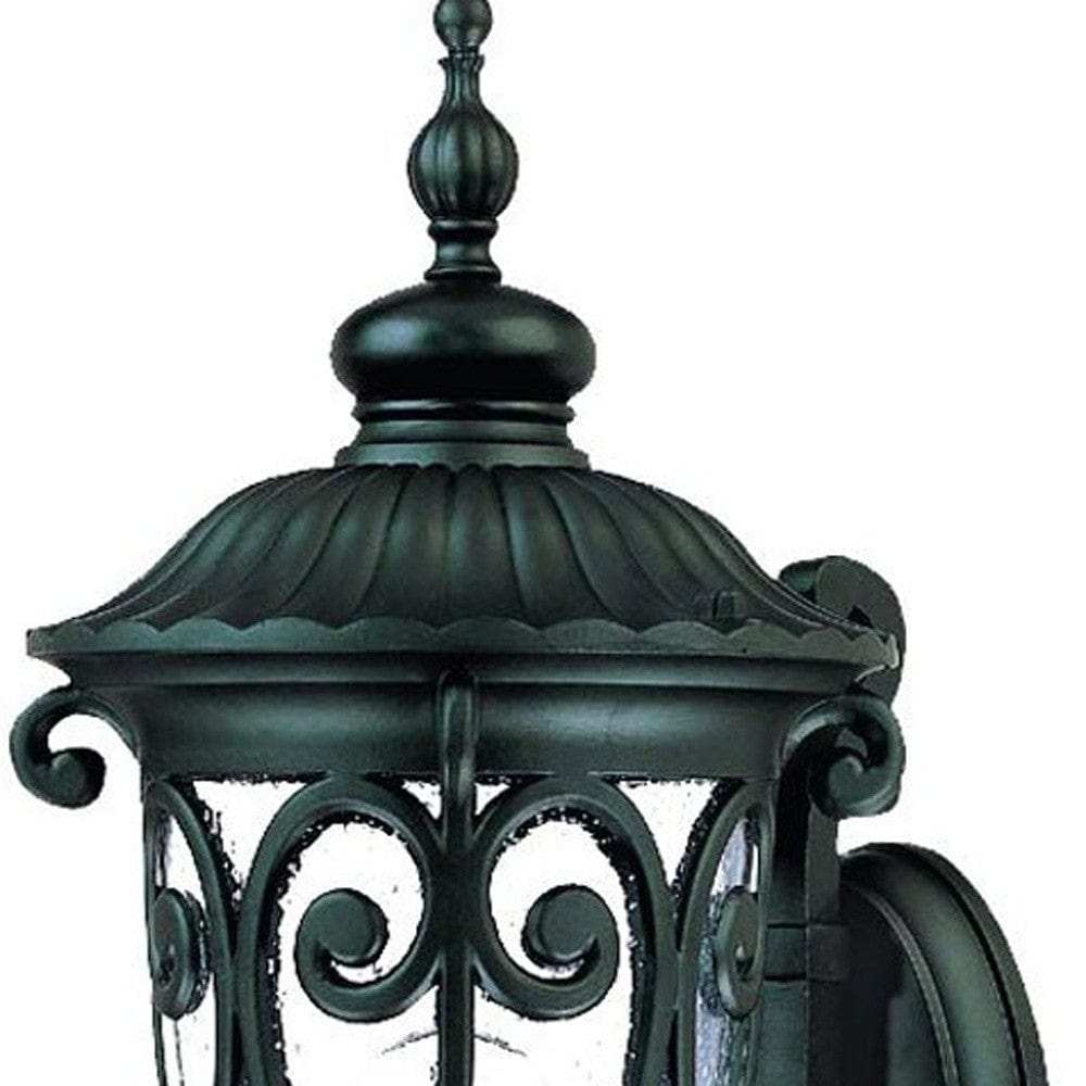 Naples 1-Light Matte Black Wall Light - Homeroots - Flyclothing LLC