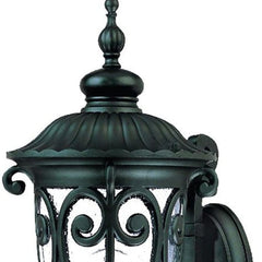 Naples 1-Light Matte Black Wall Light - Homeroots