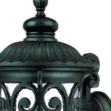 Naples 1-Light Matte Black Wall Light - Homeroots