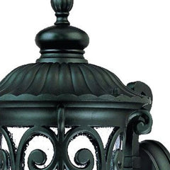 Naples 1-Light Matte Black Wall Light - Homeroots
