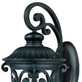 Naples 1-Light Matte Black Wall Light - Homeroots