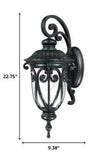 Naples 1-Light Marbelized Mahogany Wall Light - Homeroots - Flyclothing LLC