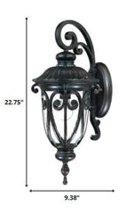 Naples 1-Light Marbelized Mahogany Wall Light - Homeroots