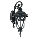 Naples 1-Light Marbelized Mahogany Wall Light - Homeroots