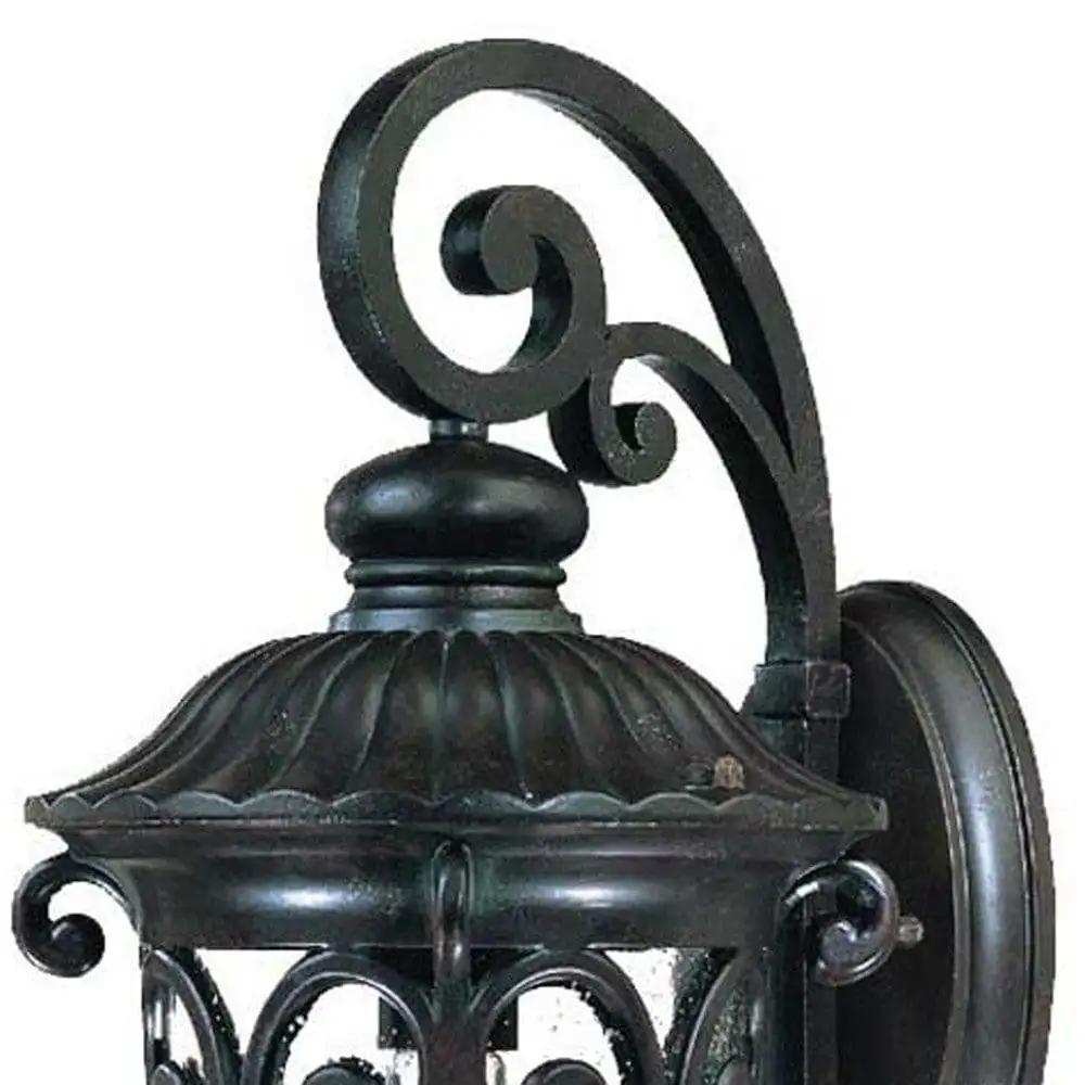 Naples 1-Light Marbelized Mahogany Wall Light - Homeroots - Flyclothing LLC