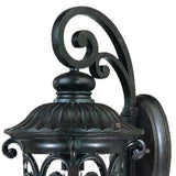 Naples 1-Light Marbelized Mahogany Wall Light - Homeroots