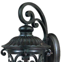 Naples 1-Light Marbelized Mahogany Wall Light - Homeroots