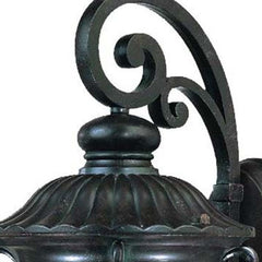 Naples 1-Light Marbelized Mahogany Wall Light - Homeroots