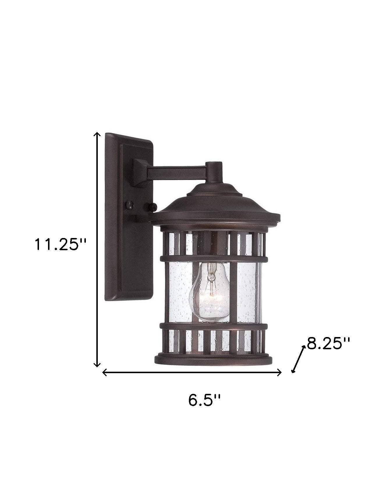 Antique Bronze Canister Wall Light - Homeroots - Flyclothing LLC