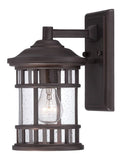 Antique Bronze Canister Wall Light - Homeroots