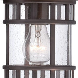 Antique Bronze Canister Wall Light - Homeroots