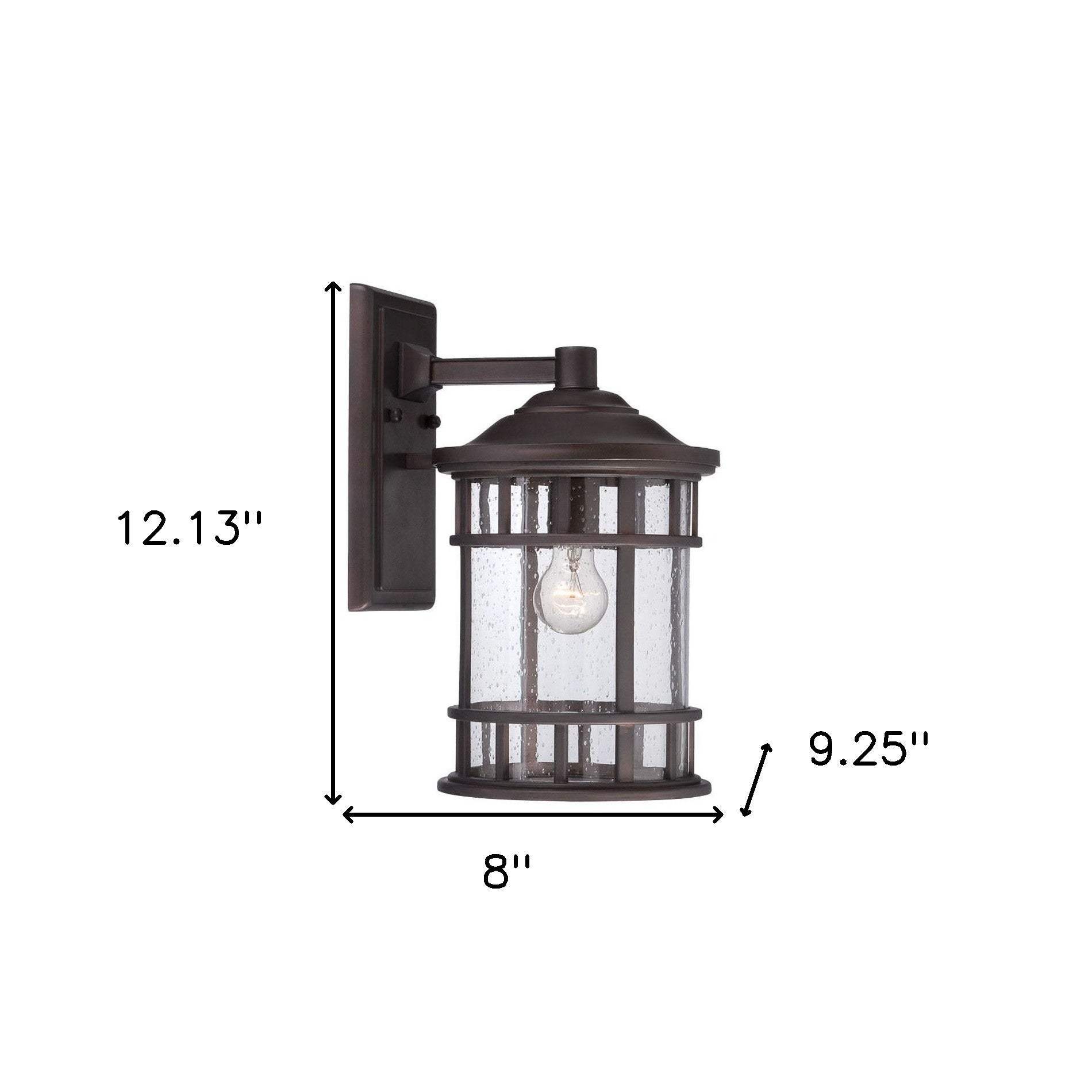 XL Antique Bronze Canister Wall Light - Homeroots - Flyclothing LLC