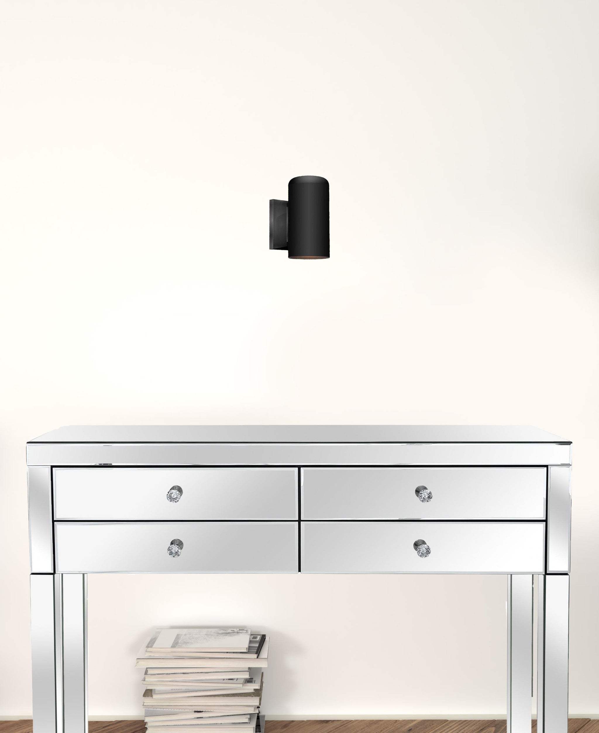 Minimalist Matte Black Wall Sconce - Homeroots - Flyclothing LLC