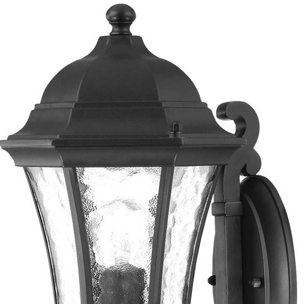 Matte Black Tapered Lantern Wall Light - Homeroots - Flyclothing LLC